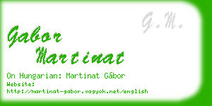 gabor martinat business card